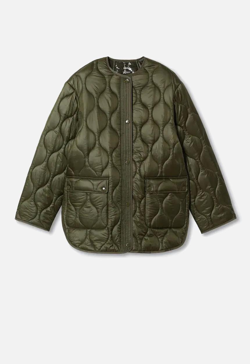 MANGO - Anorak melon - beige/khaki