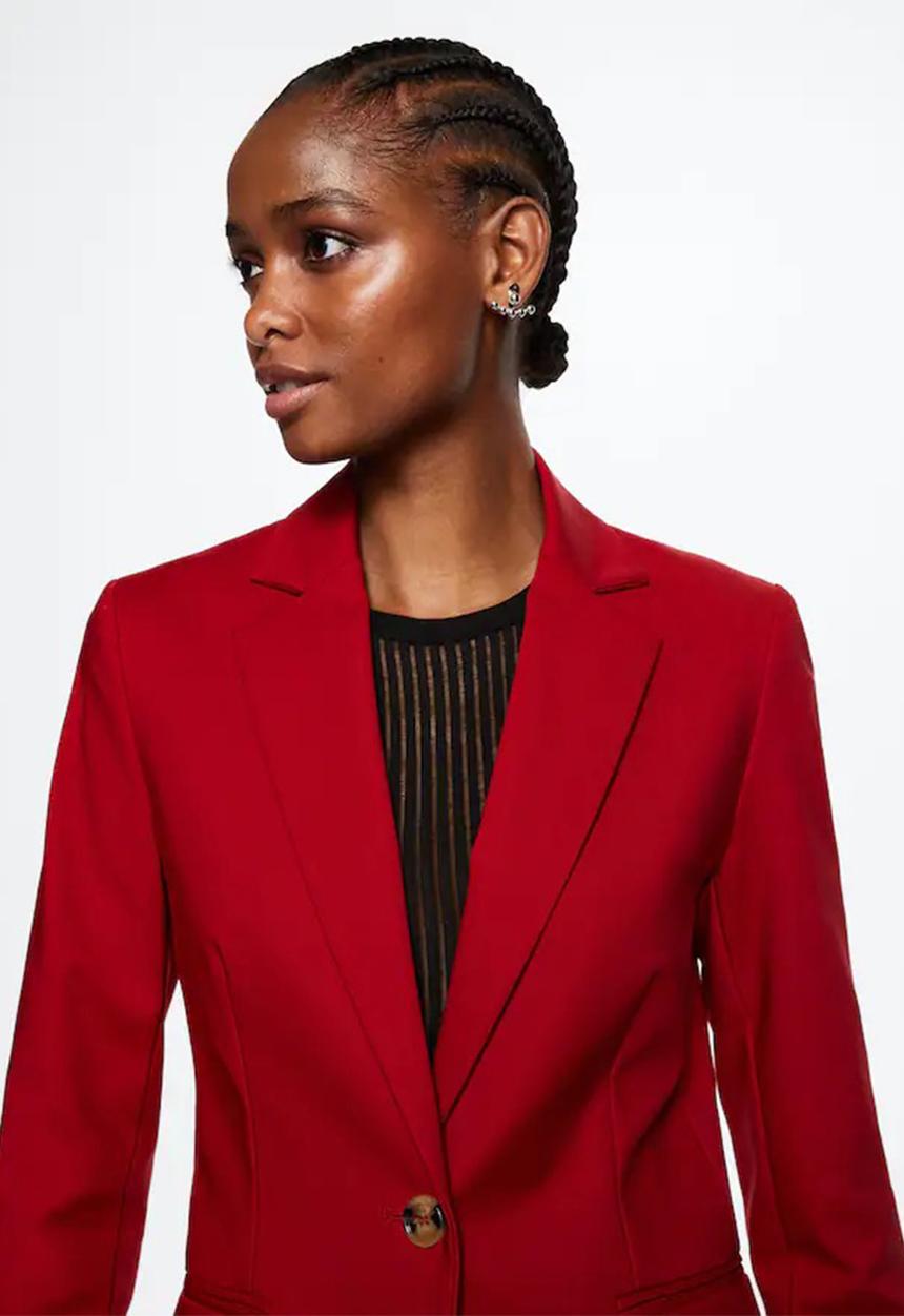 MANGO - Blazer cofi - red