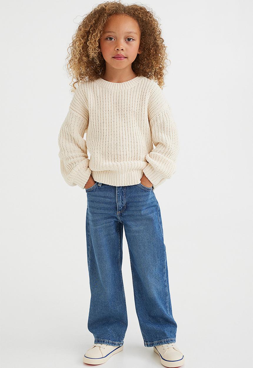 H&M - Wide leg jeans - dark blue denim