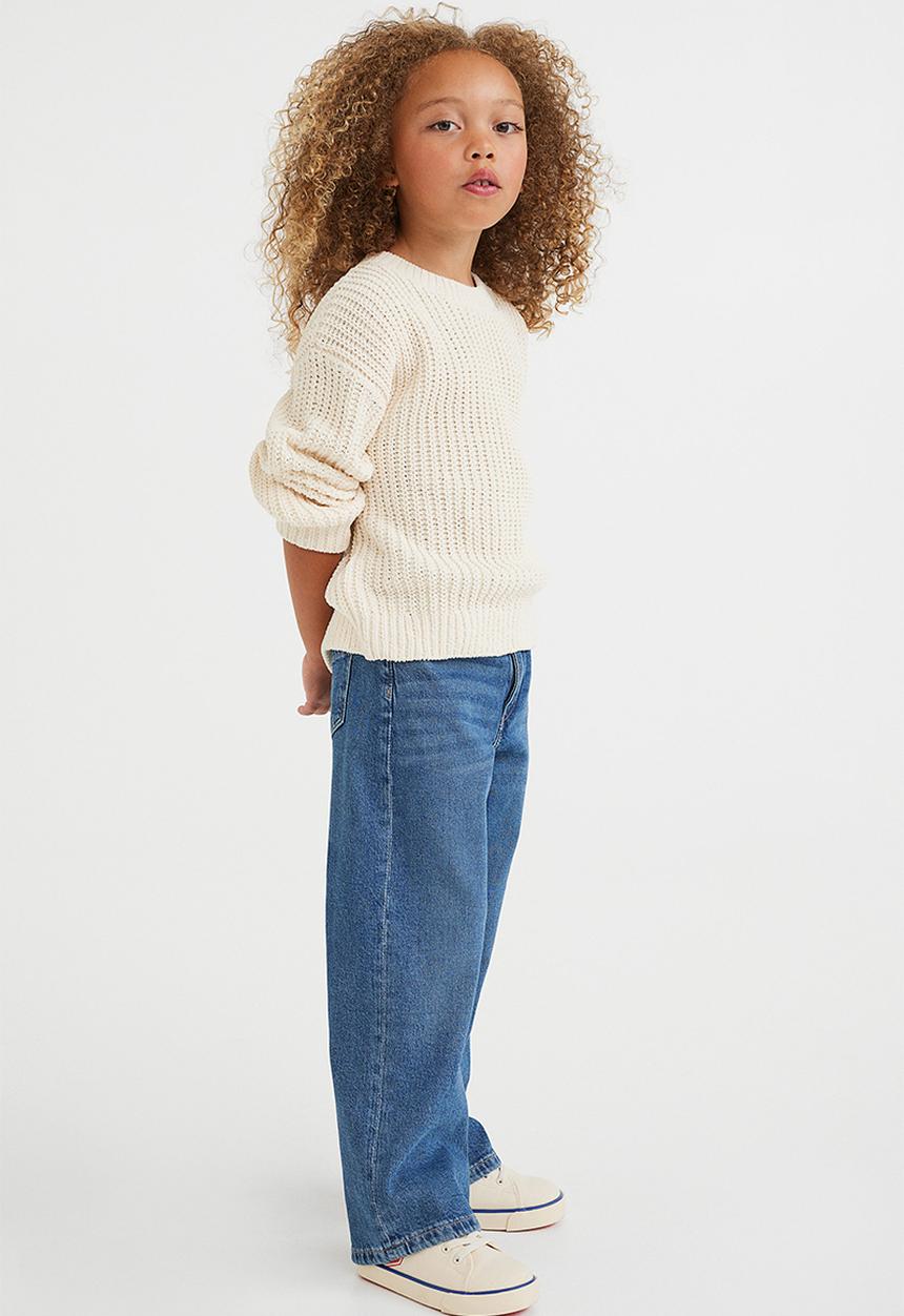 H&M - Wide leg jeans - dark blue denim