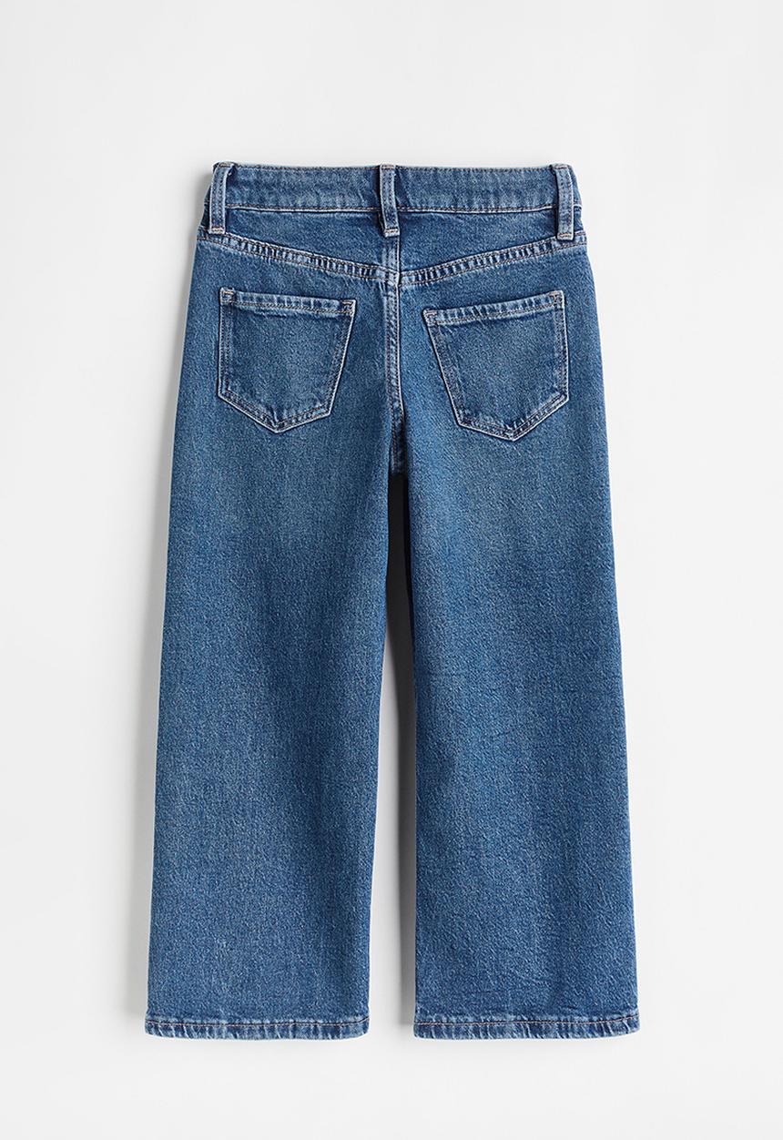 H&M - Wide leg jeans - dark blue denim