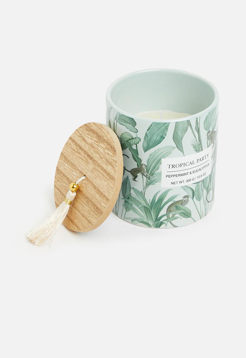 H&S - Candle in jar - green