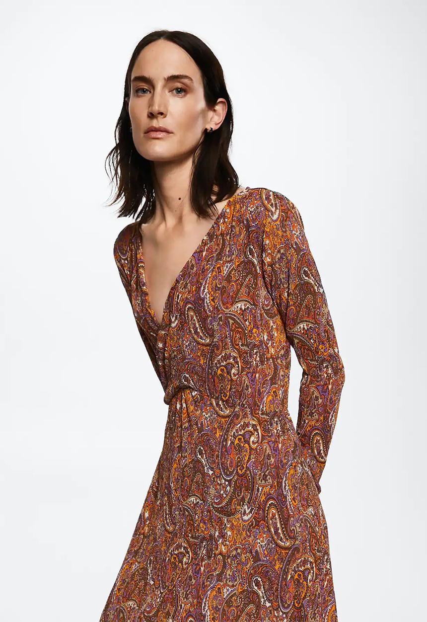 MANGO - Dress linus3 - orange