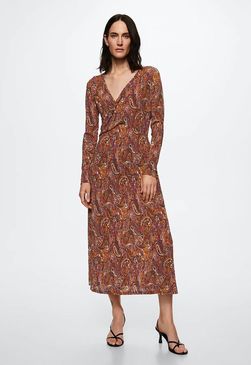 MANGO - Dress linus3 - orange