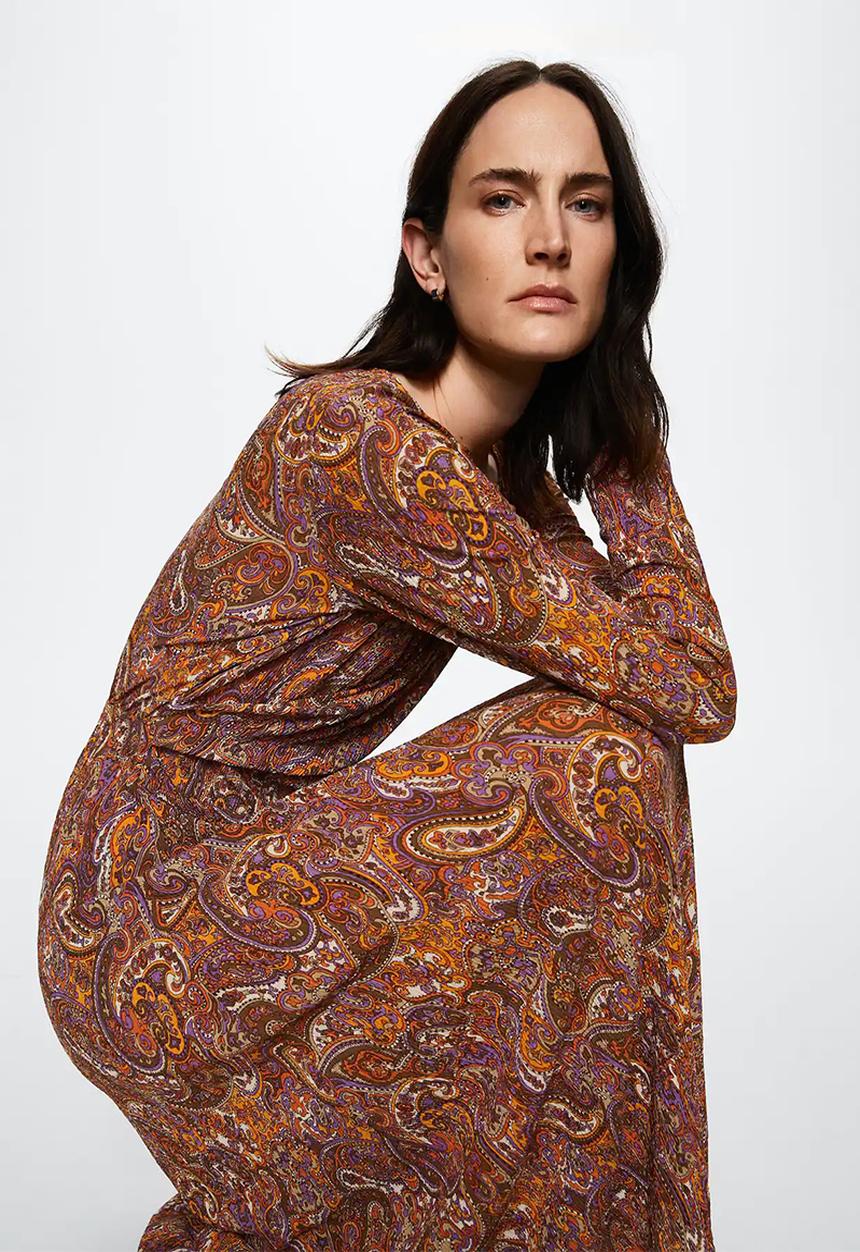MANGO - Dress linus3 - orange