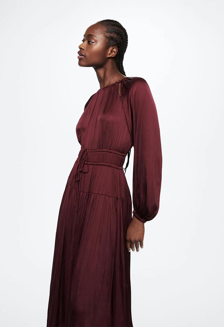 MANGO - Dress vera - dark red