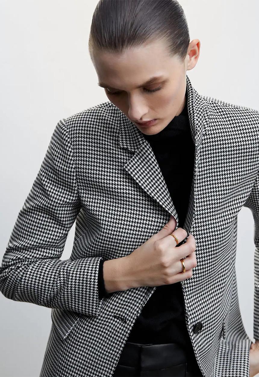 MANGO - Blazer charlote - black