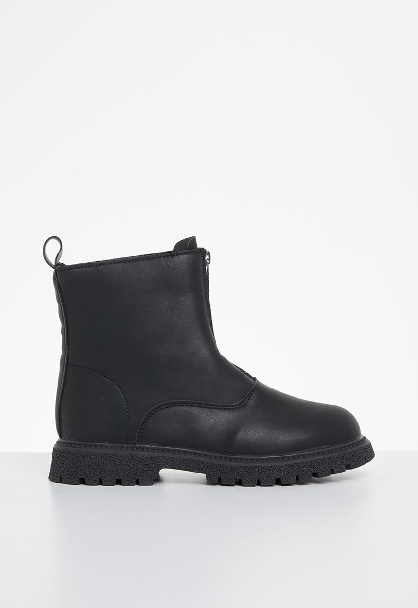 Pop Candy - Girls boot with zip - black