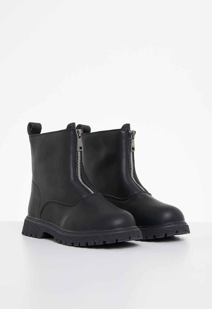Pop Candy - Girls boot with zip - black