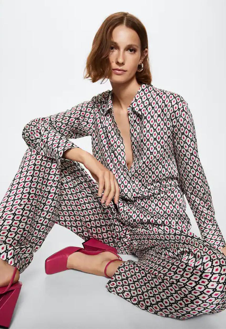 MANGO - Trousers chun - multi