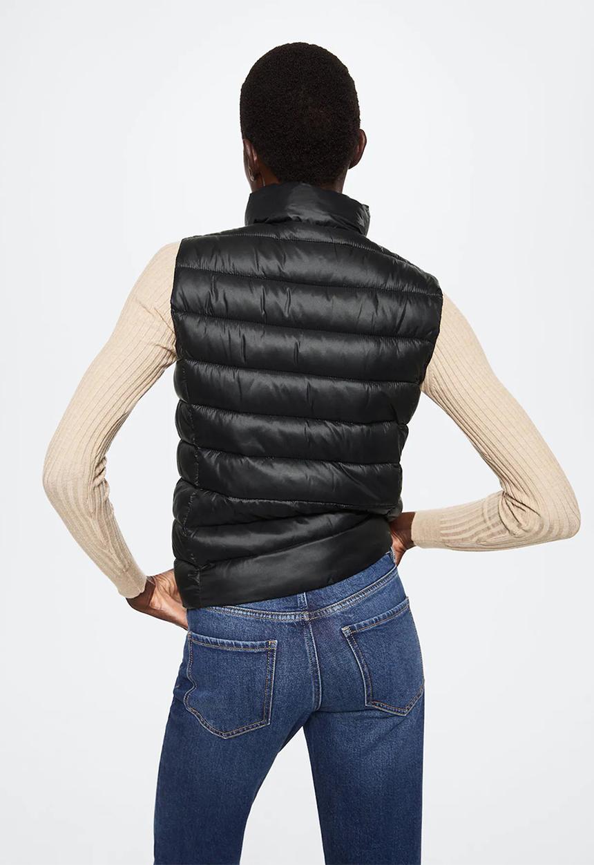 MANGO - Waistcoat blanvest - black