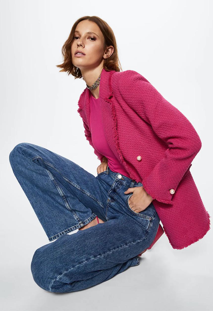 MANGO - Blazer quintin - fuchsia