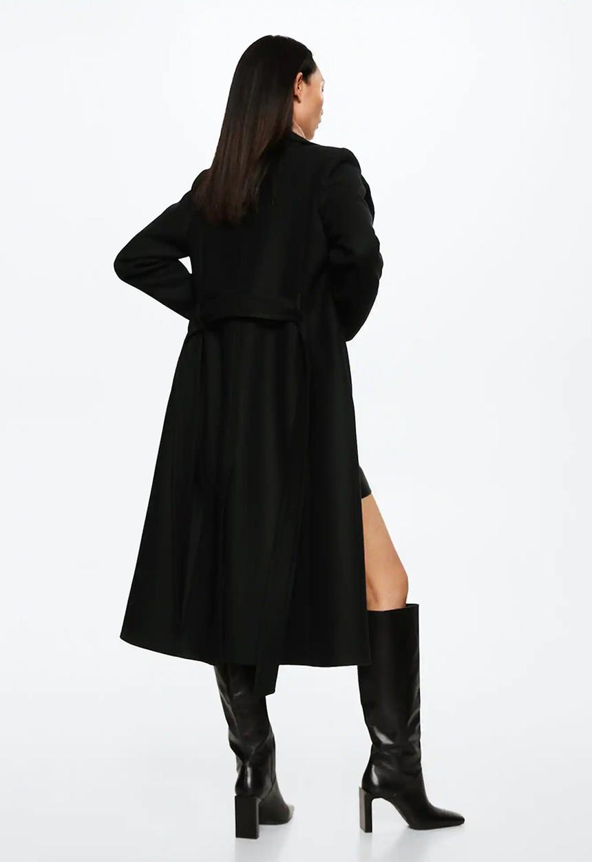 MANGO - Coat sirenita - black