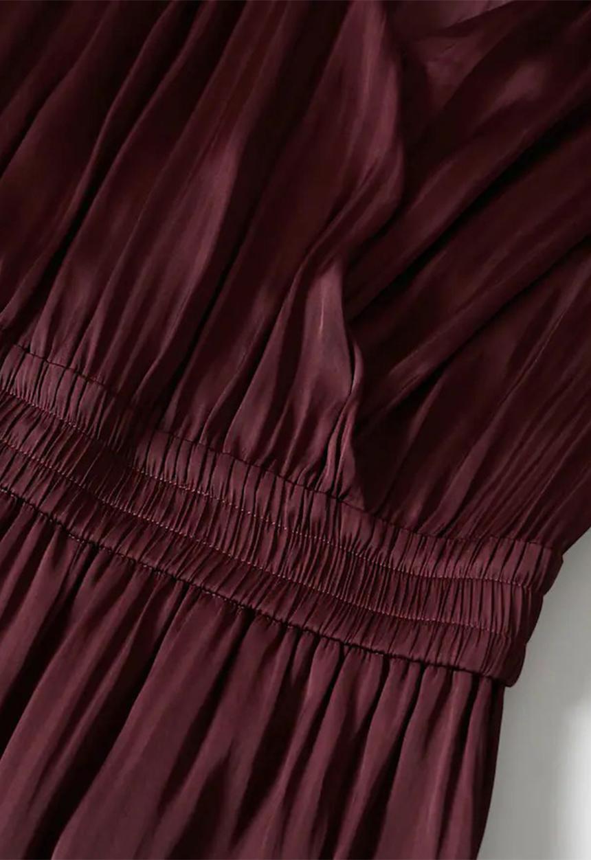 MANGO - One-piece suit vera - dark red