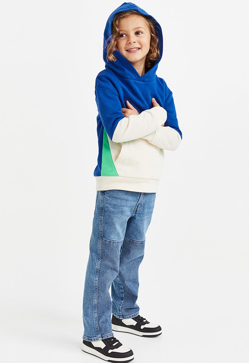 H&M - Hoodie - bright blue/block-coloured