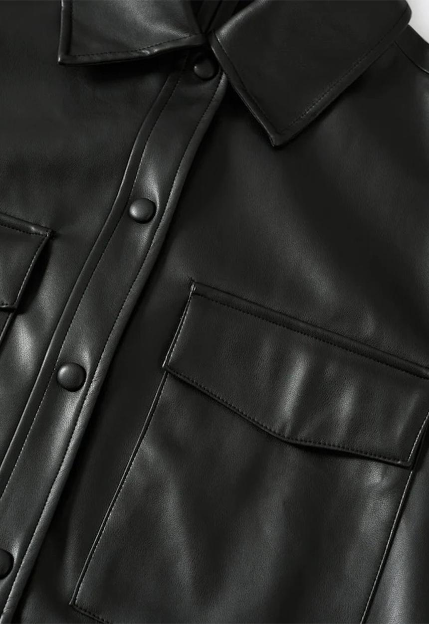 MANGO - Shirt just - black