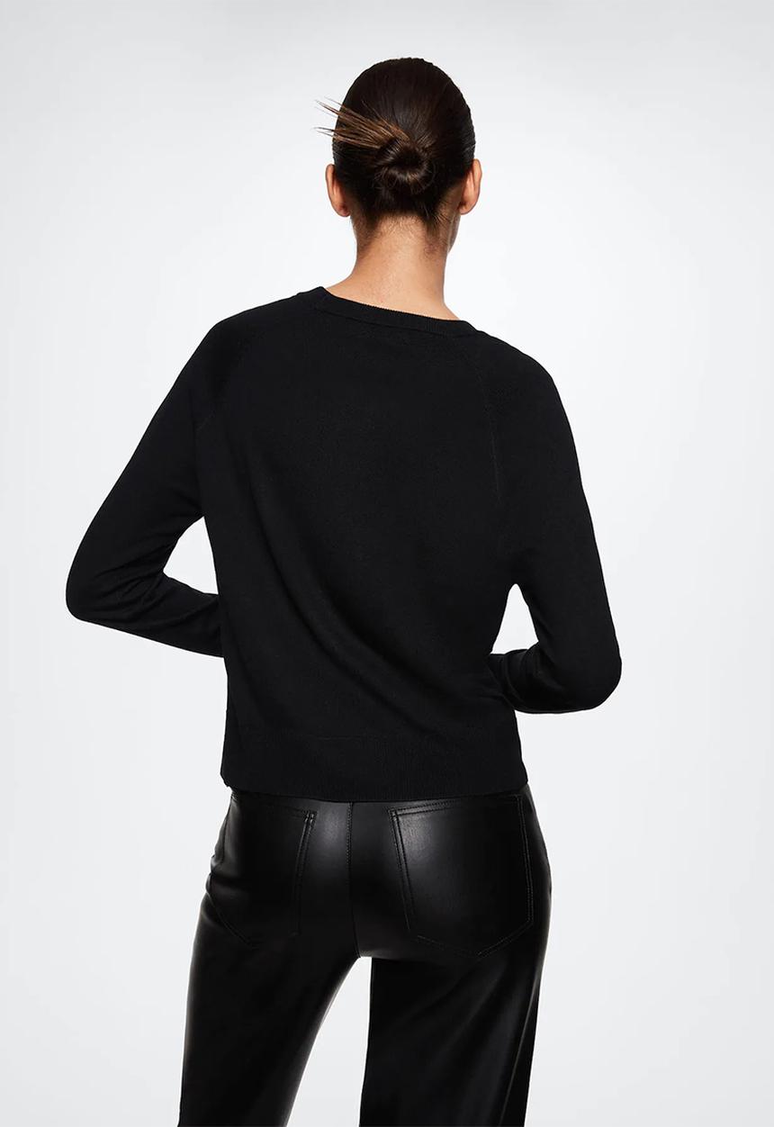 MANGO - Sweater lucca3 - black