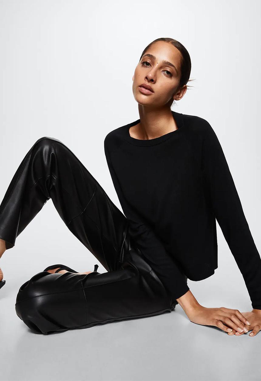 MANGO - Sweater lucca3 - black