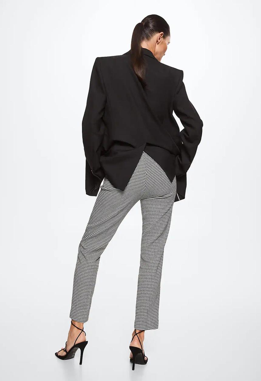 MANGO - Trousers warm - black