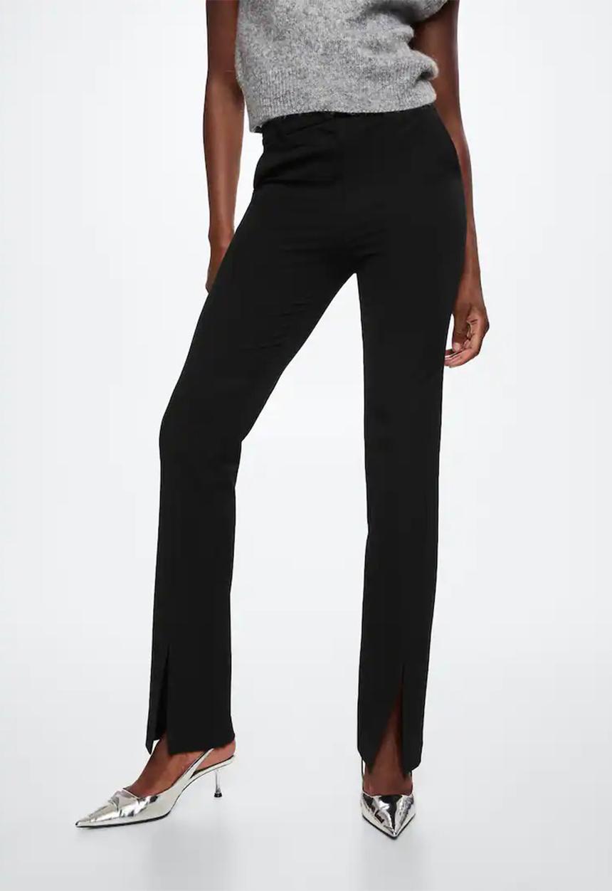 MANGO - Trousers anne - black