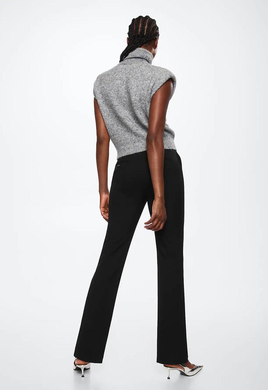 MANGO - Trousers anne - black
