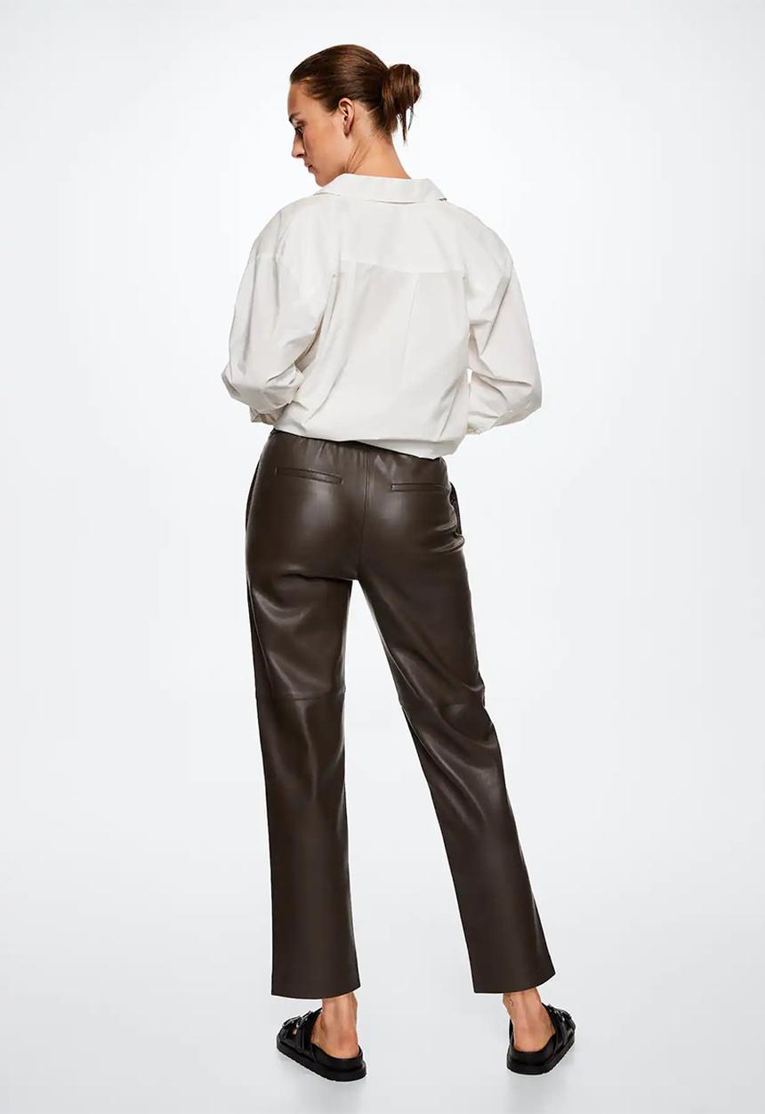 MANGO - Trousers apple - medium brown