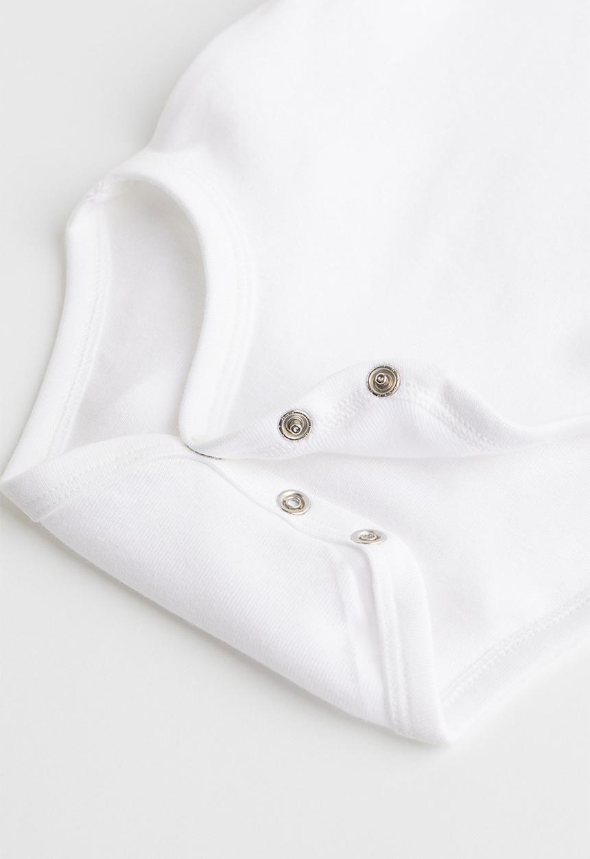 H&M - 2 Pack long-sleeved bodysuits - white