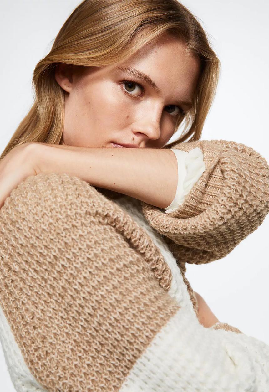 MANGO - Sweater cleob - light beige