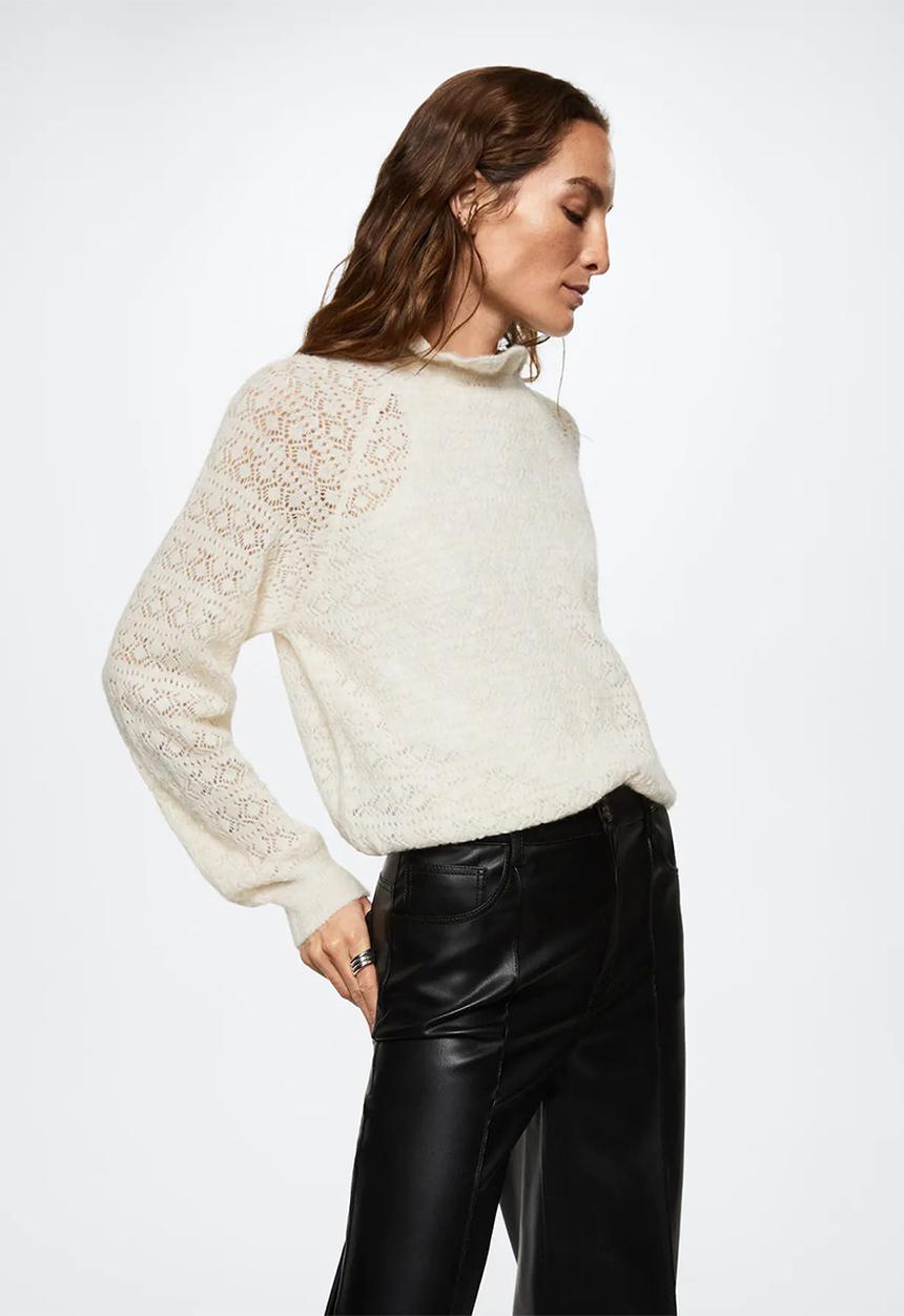 MANGO - Sweater festa - light beige