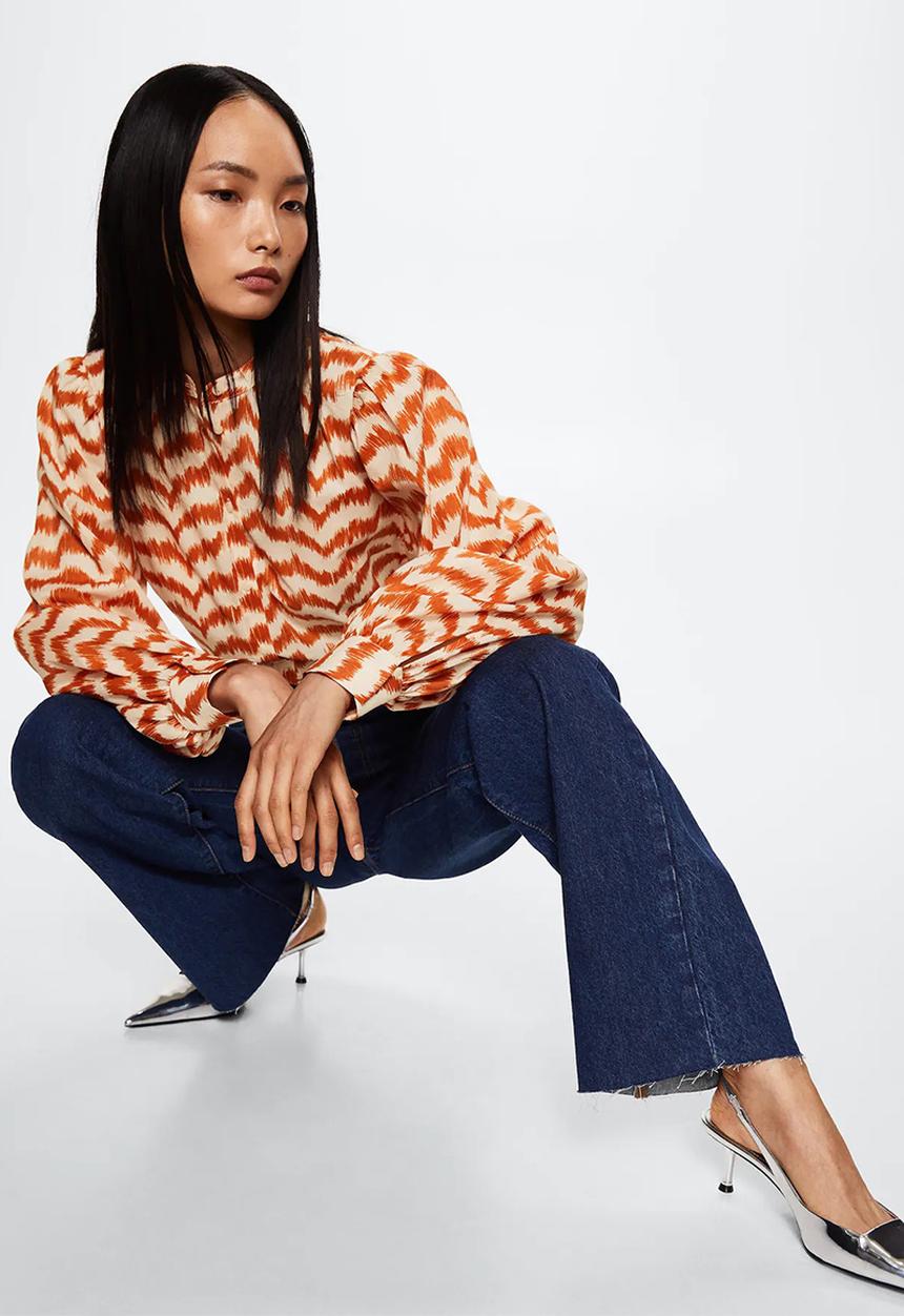 MANGO - Blouse ziggy - natural