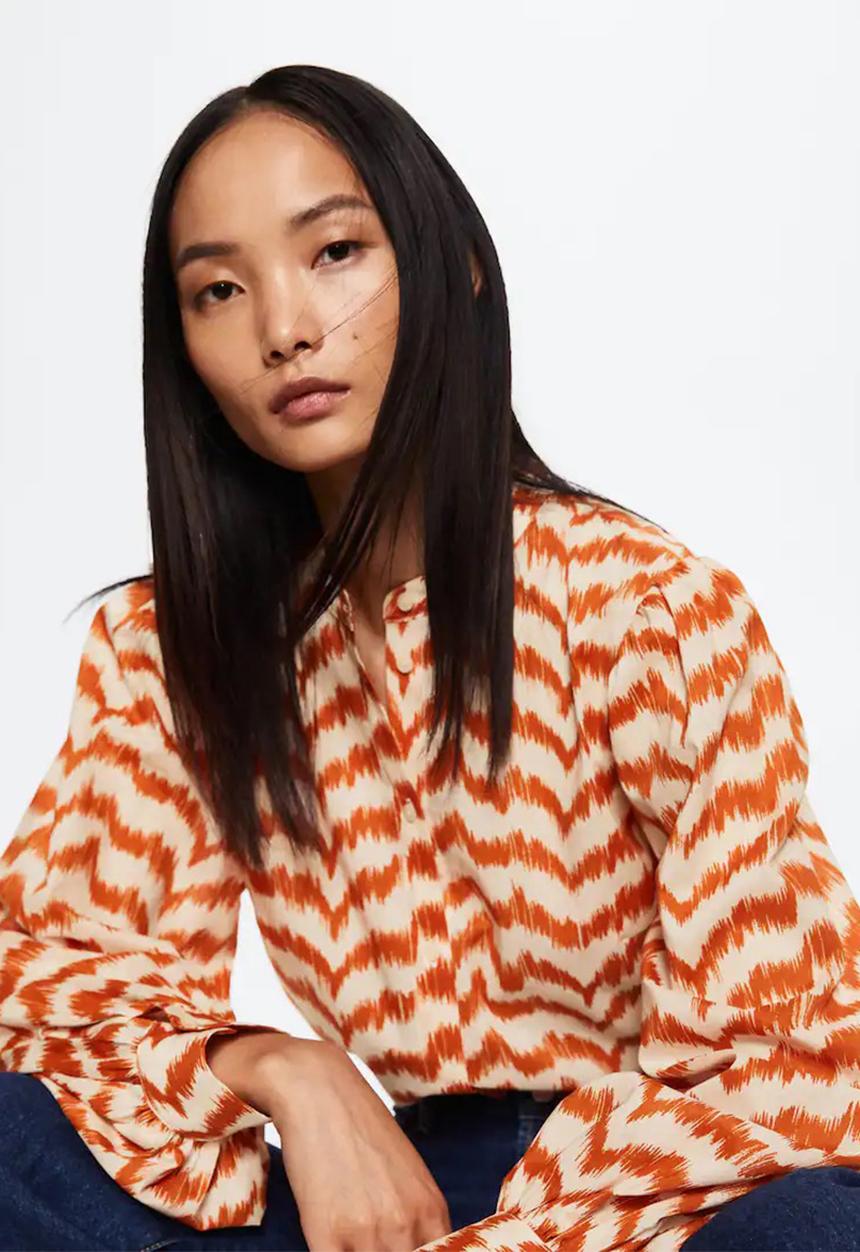 MANGO - Blouse ziggy - natural