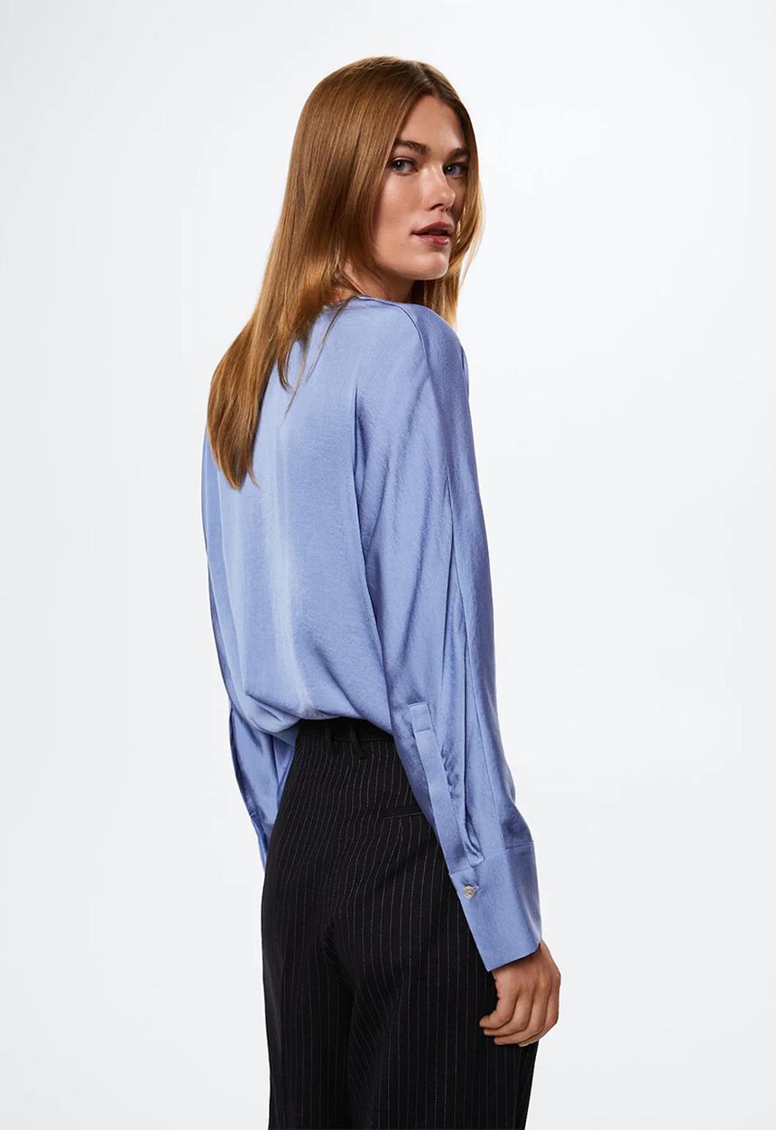 MANGO - Blouse olivia - medium blue