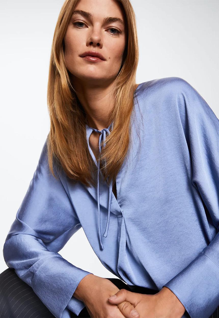 MANGO - Blouse olivia - medium blue
