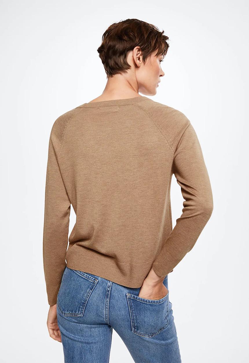 MANGO - Sweater lucca3 - medium brown