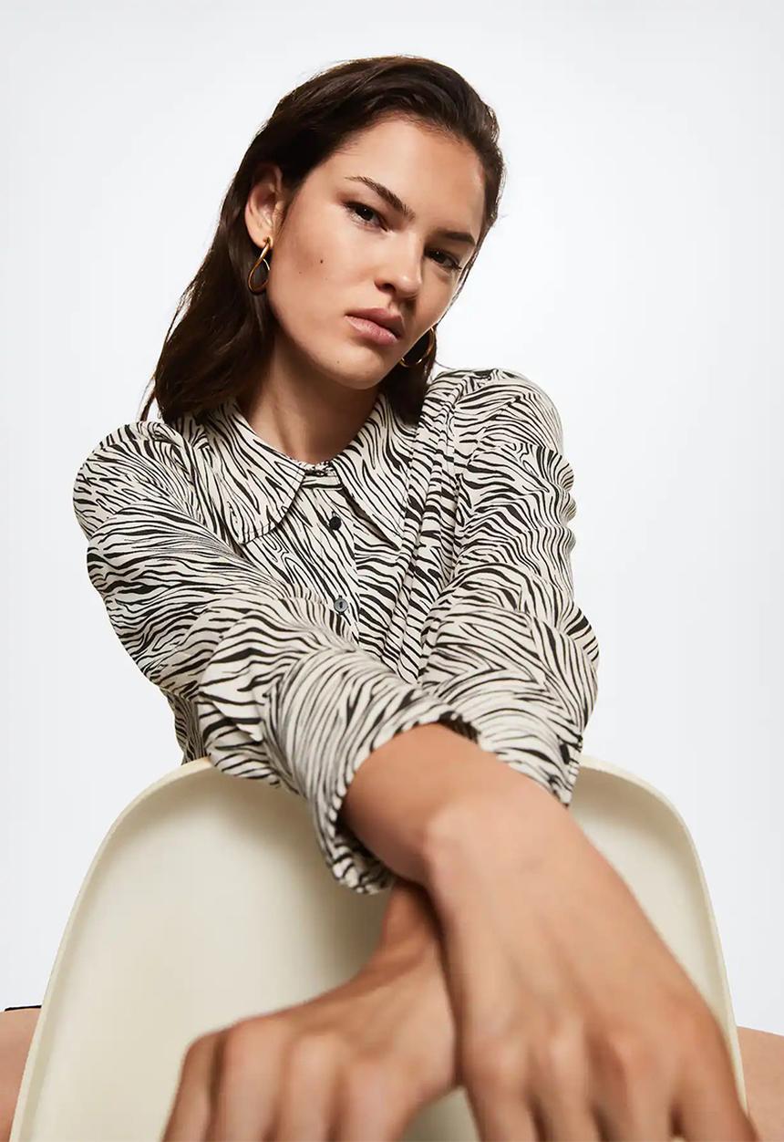 MANGO - Shirt storm - natural