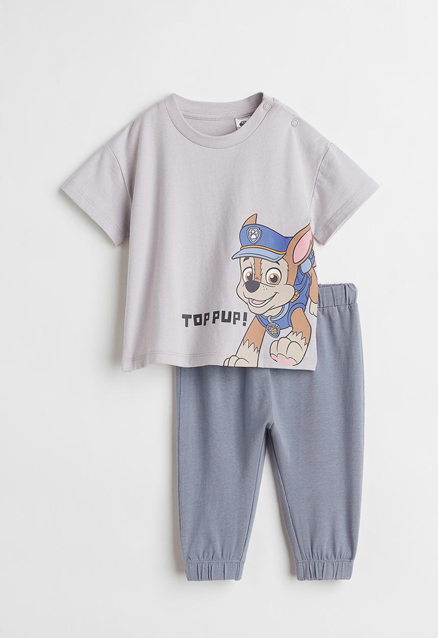 H&M - 2 Piece printed set - light mauve/paw patrol