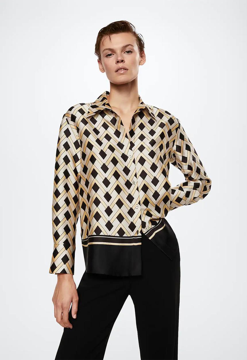 MANGO - Shirt nieves co-ord - yellow