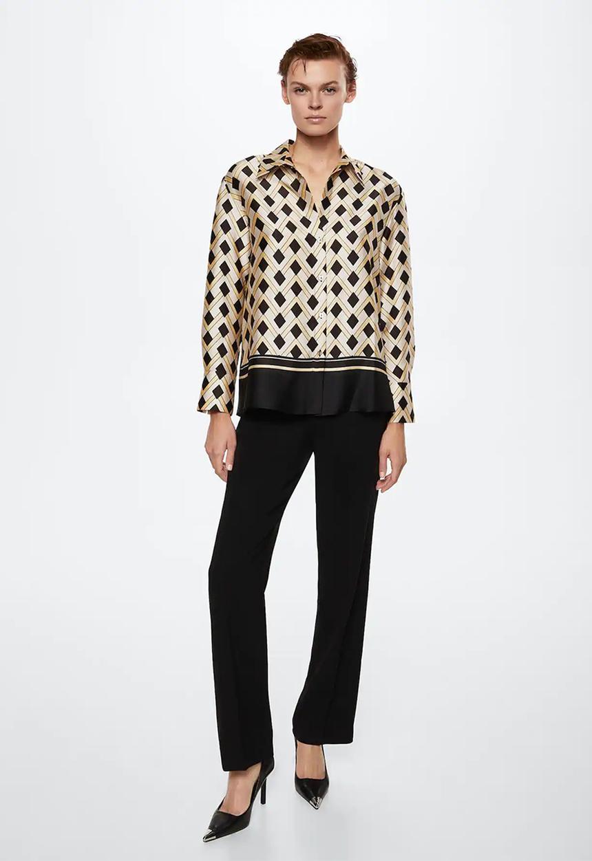 MANGO - Shirt nieves co-ord - yellow