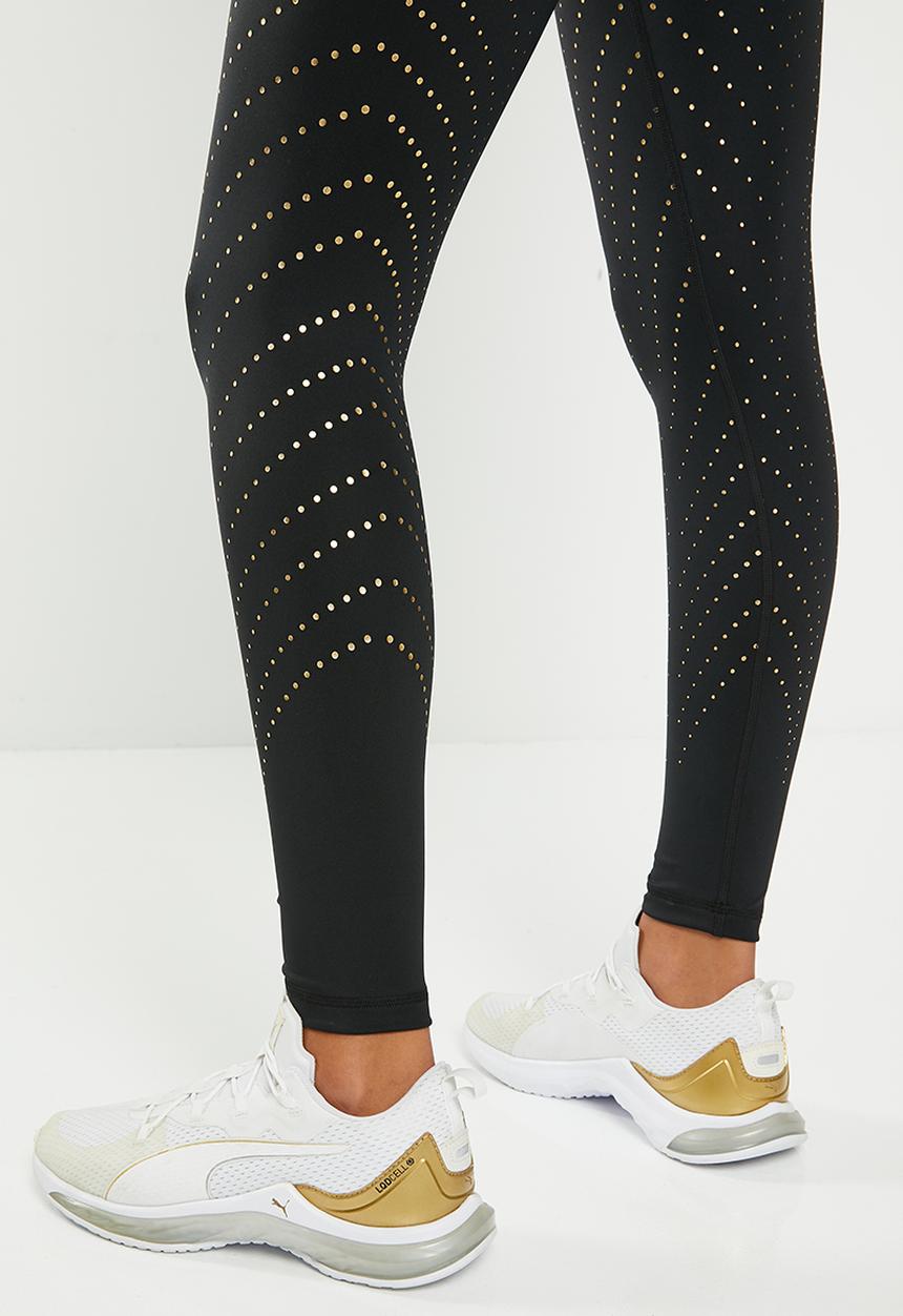 PUMA - Forever luxe high waist 7/8 tight - puma black/deco gold print