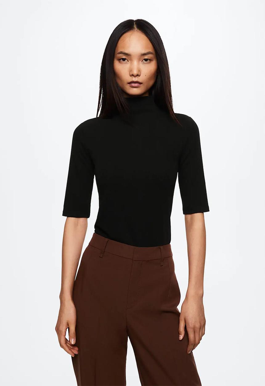 MANGO - T-shirt liloman - black