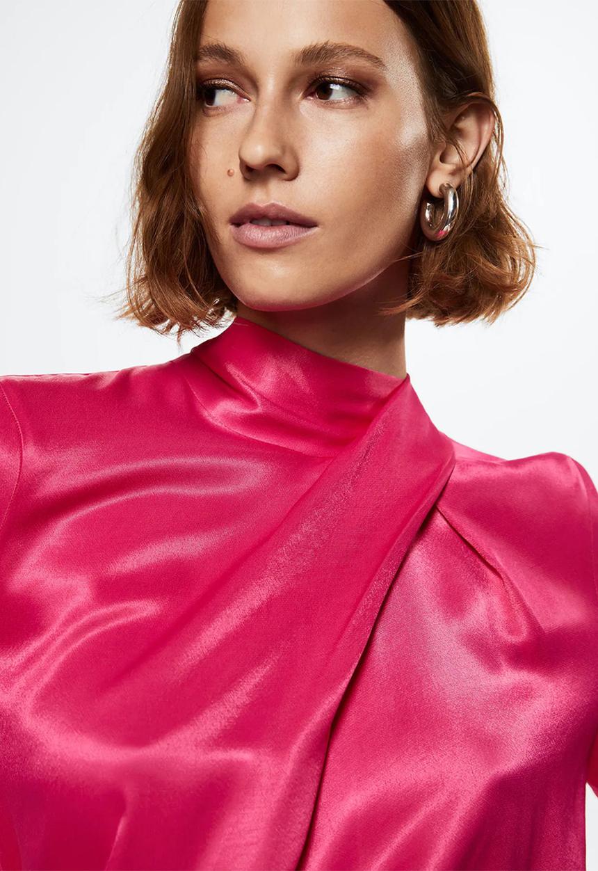 MANGO - Blouse tino - pink