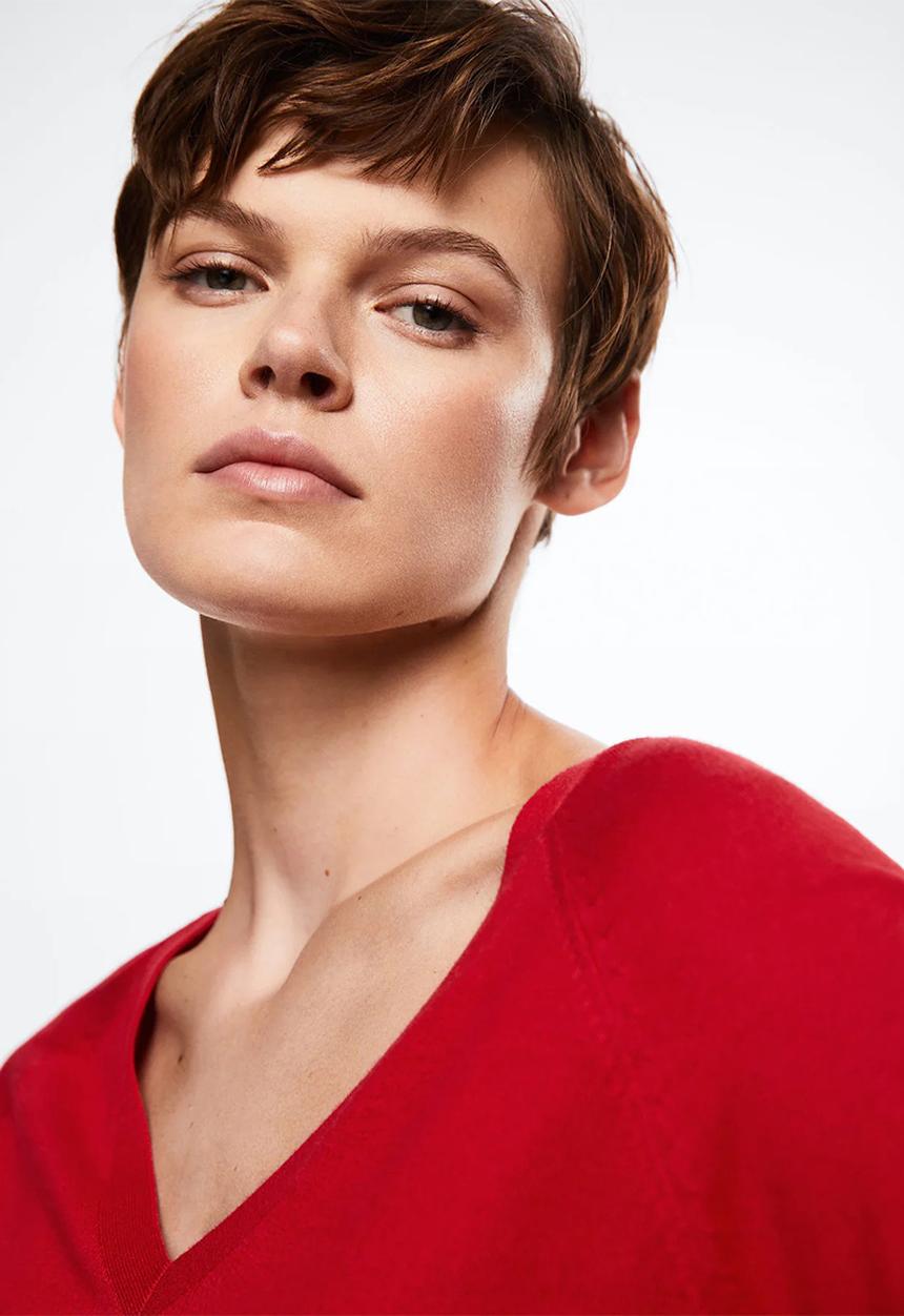 MANGO - Sweater lucav - red