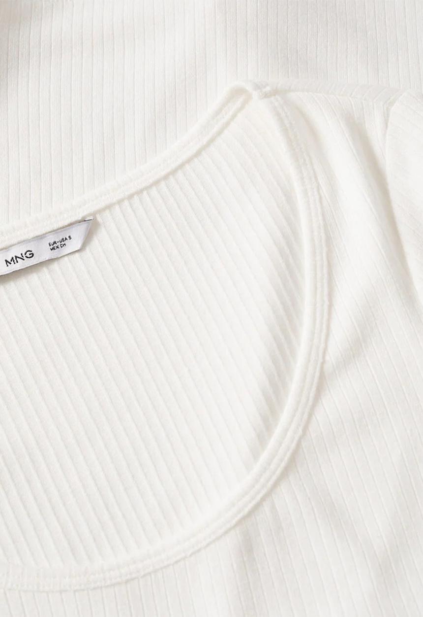 MANGO - T-shirt lilopi - natural