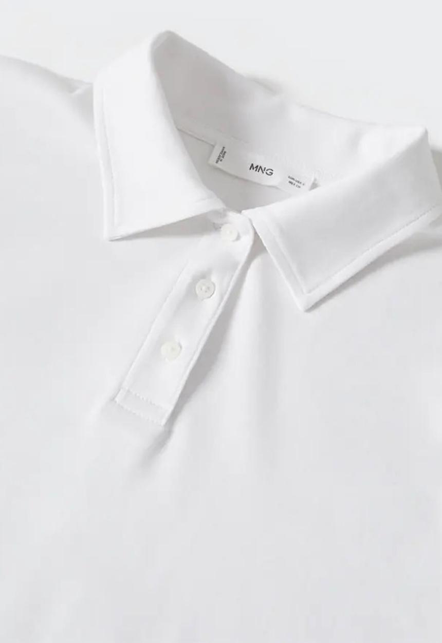 MANGO - T-shirt polita - natural