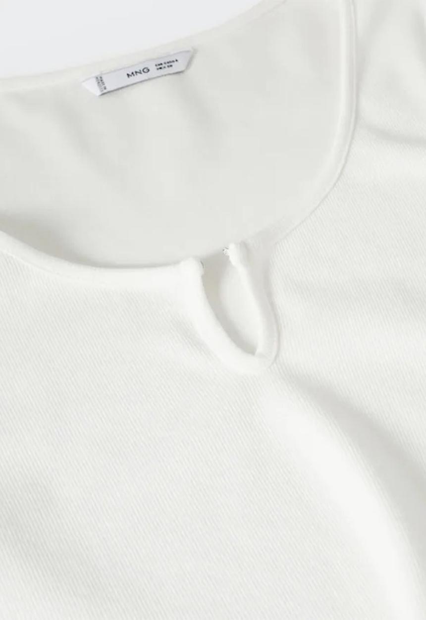 MANGO - T-shirt hook - white