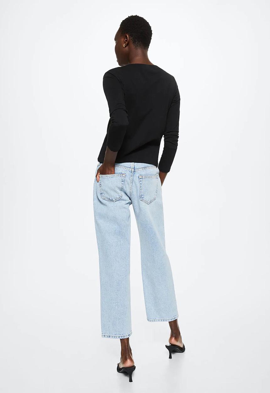 MANGO - T-shirt saco - black