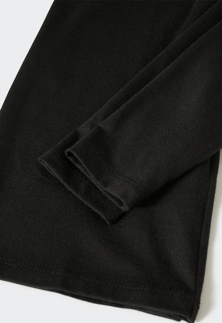 MANGO - T-shirt calley - black