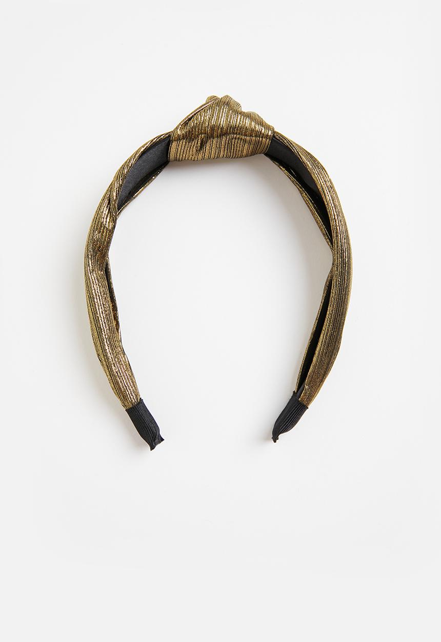 Superbalist - Metallic knotted headband - gold