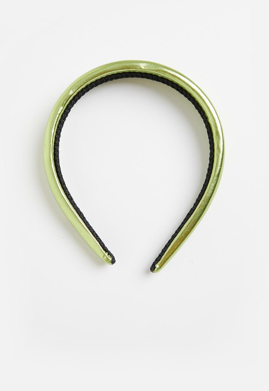 Superbalist - Metallic padded aliceband - green