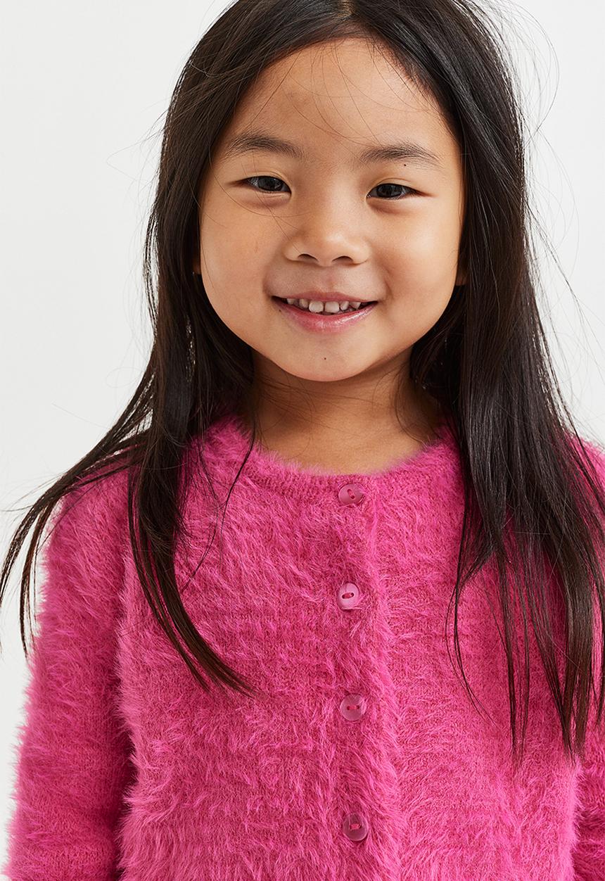 H&M - Fluffy cardigan - cerise